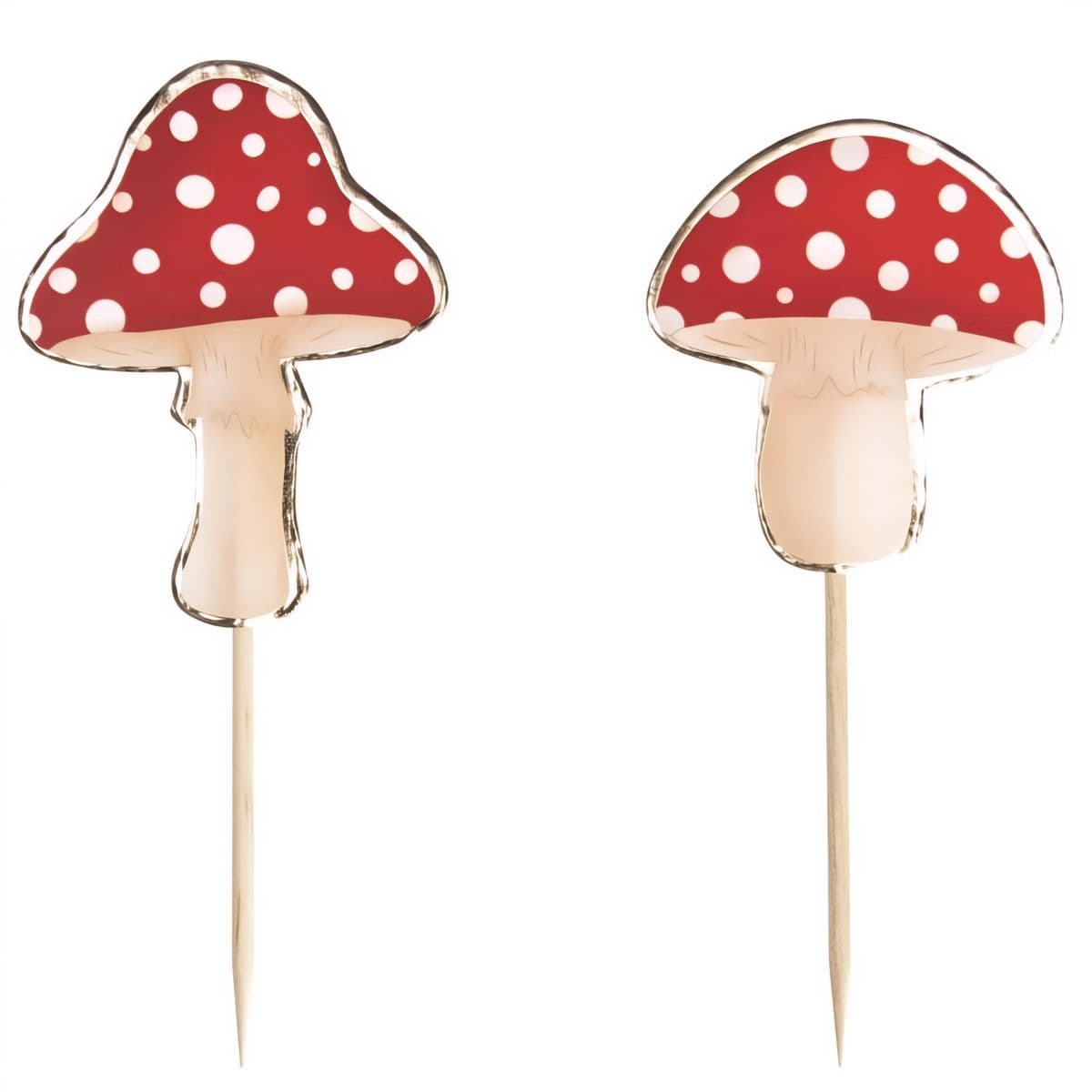 Cocktailtikut - kärpässieni, 10 cm, 10 kpl