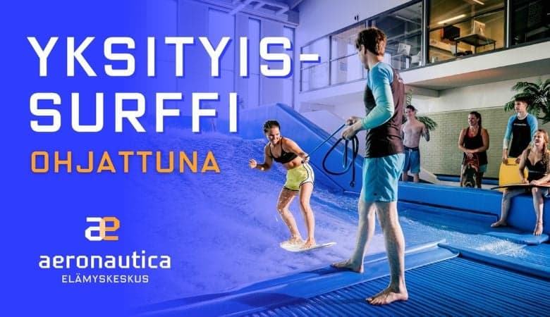 Altaan yksityisvuokraus ja surffiohjaus saunalla + loungella tai ilman | -30 % | Pyhtää - Koko altaan yksityisvuokraus 60 minuutiksi ohjaajan kanssa