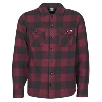 Pitkähihainen paitapusero Dickies  NEW SACRAMENTO SHIRT MAROON  EU XS – Dickies