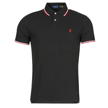 Lyhythihainen poolopaita Polo Ralph Lauren  POLO COUPE DROITE EN COTON BASIC MESH COL RAYE  EU L – Polo Ralph Lauren
