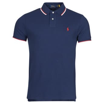 Lyhythihainen poolopaita Polo Ralph Lauren  POLO COUPE DROITE EN COTON BASIC MESH COL RAYE  EU S – Polo Ralph Lauren