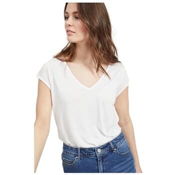 Paita Vila  Scoop Top - Optical Snow  EU L – VILA