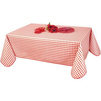 Pöytäliina Habitable  VICHY - ROUGE - 140X250 CM  140x250 cm – Habitable