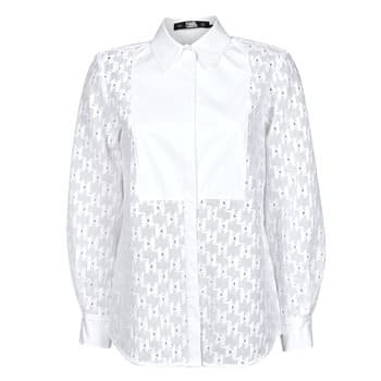 Paitapusero / Kauluspaita Karl Lagerfeld  KL MONOGRAM LACE BIB SHIRT  DE 38 – Karl Lagerfeld