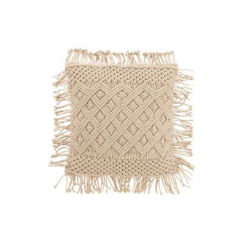 Tyynyt J-line  COUSSIN COSY LOS COT BEIGE (45x45x1cm)  45x45 cm