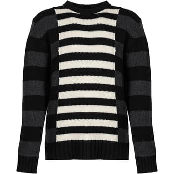 Neulepusero Les Hommes  LLK113-654U | Wool Stripes Round Neck Jumper  EU L