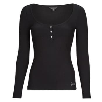 T-paidat pitkillä hihoilla Guess  LS KARLEE JEWEL BTN HENLEY  EU XS – Guess