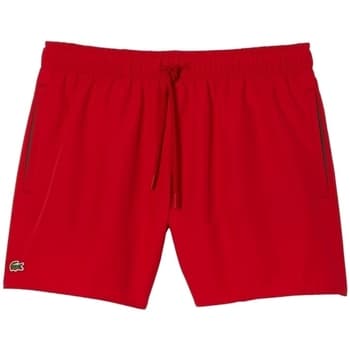Shortsit & Bermuda-shortsit Lacoste  Quick Dry Swim Shorts MH6270 - Rouge Vert  EU XL