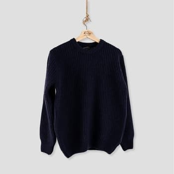 Neulepusero Armazém Das Malhas  ARMAZÉM DAS MALHAS Chunky Knit - Navy  EU XL