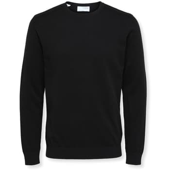 Neulepusero Selected  Noos Berg Crew Knit - Black  EU L – SELECTED