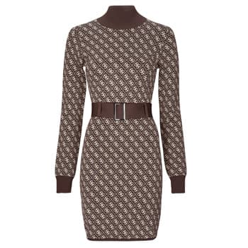 Lyhyt mekko Guess  LISE 4G LS BELTED DRESS SWTR  EU L – Guess