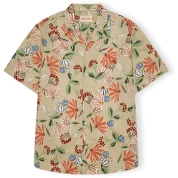 Lyhythihainen paitapusero Revolution  RVLT  Cuban 3111 Shirt - Orange  EU XL – Revolution