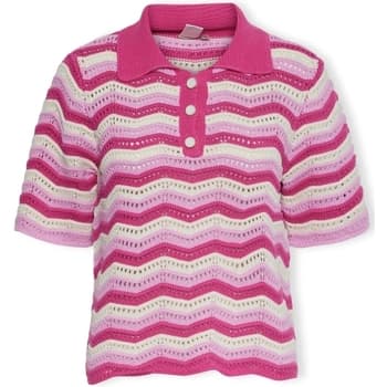 Paita Y.a.s  YAS Furo Knit S/S - Birch/Pastel Lavender  EU S – Y.a.s