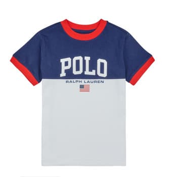 Lyhythihainen t-paita Polo Ralph Lauren  SS CN RINGER-KNIT SHIRTS-T-SHIRT  14 / 16 Jahre