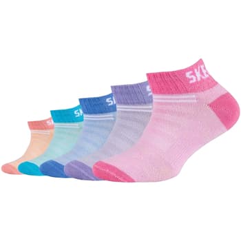 Urheilusukat Skechers  Mesh Ventilation Quarter Boys and Grils 5PPK Socks  35 / 38