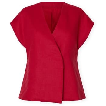 Paita Selected  W Top Lia Linen - Sawy Red  FR 38 – SELECTED