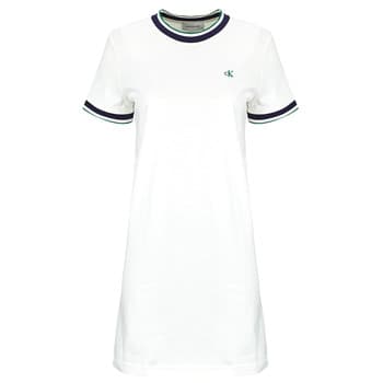 Lyhyt mekko Calvin Klein Jeans  SS CTN MONOGRAM STRIPE TRIM MINI  EU M – Calvin Klein Jeans