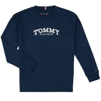 T-paidat pitkillä hihoilla Tommy Hilfiger  MONOTYPE PRINT T-SHIRT LS  10 vuotta – Tommy Hilfiger
