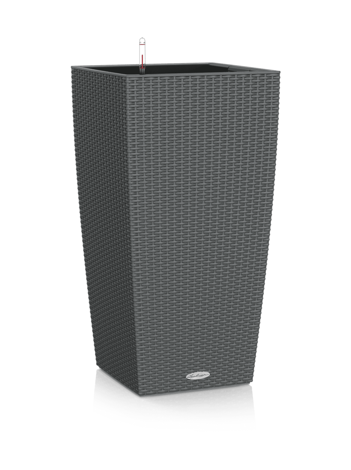 Trend cubico cottage 40 tummaharmaa altakasteluruukku  40x40cm, korkeus 75cm – LECHUZA