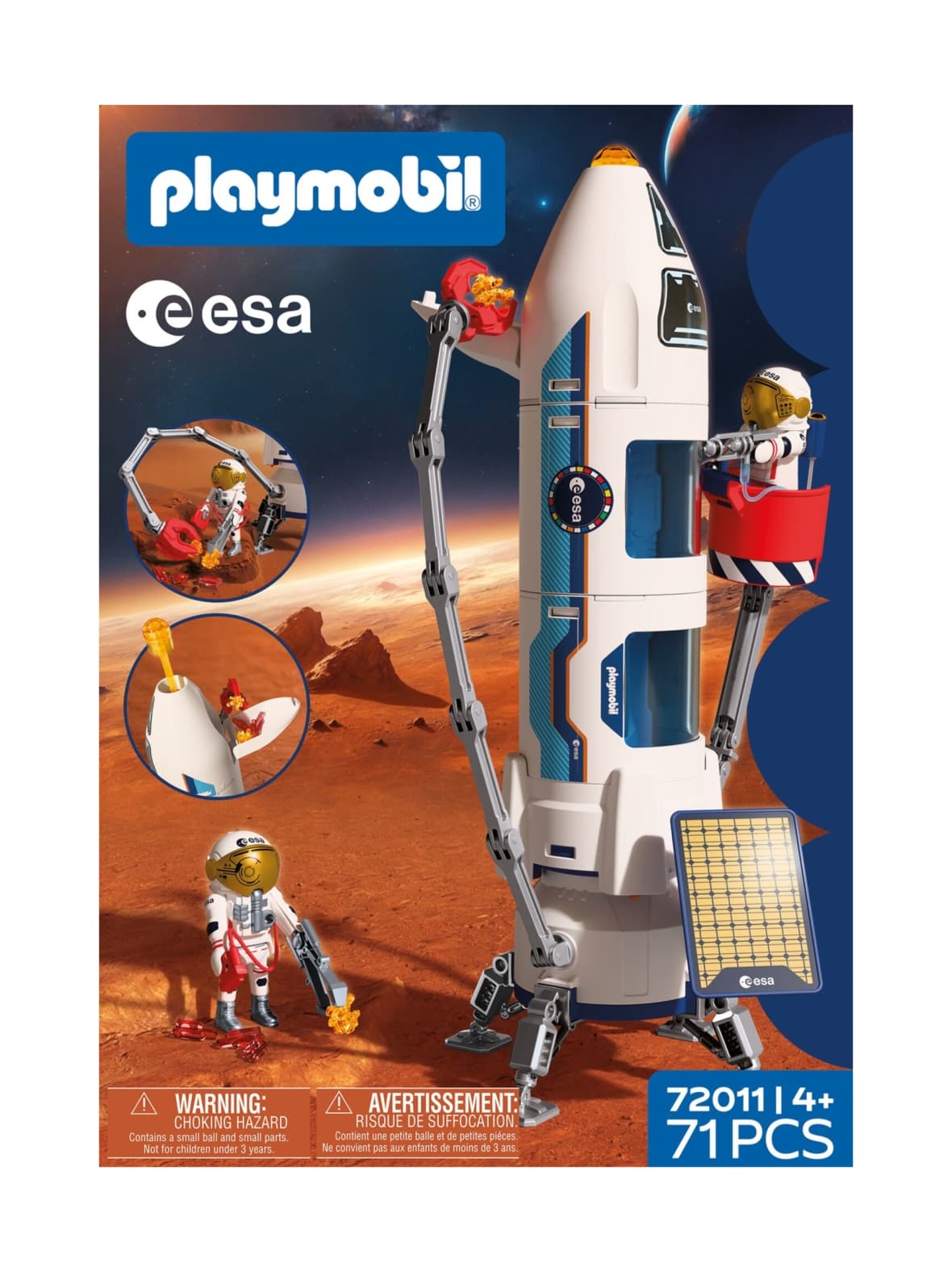 Playmobil esa: mars-tutkimusraketti 72011