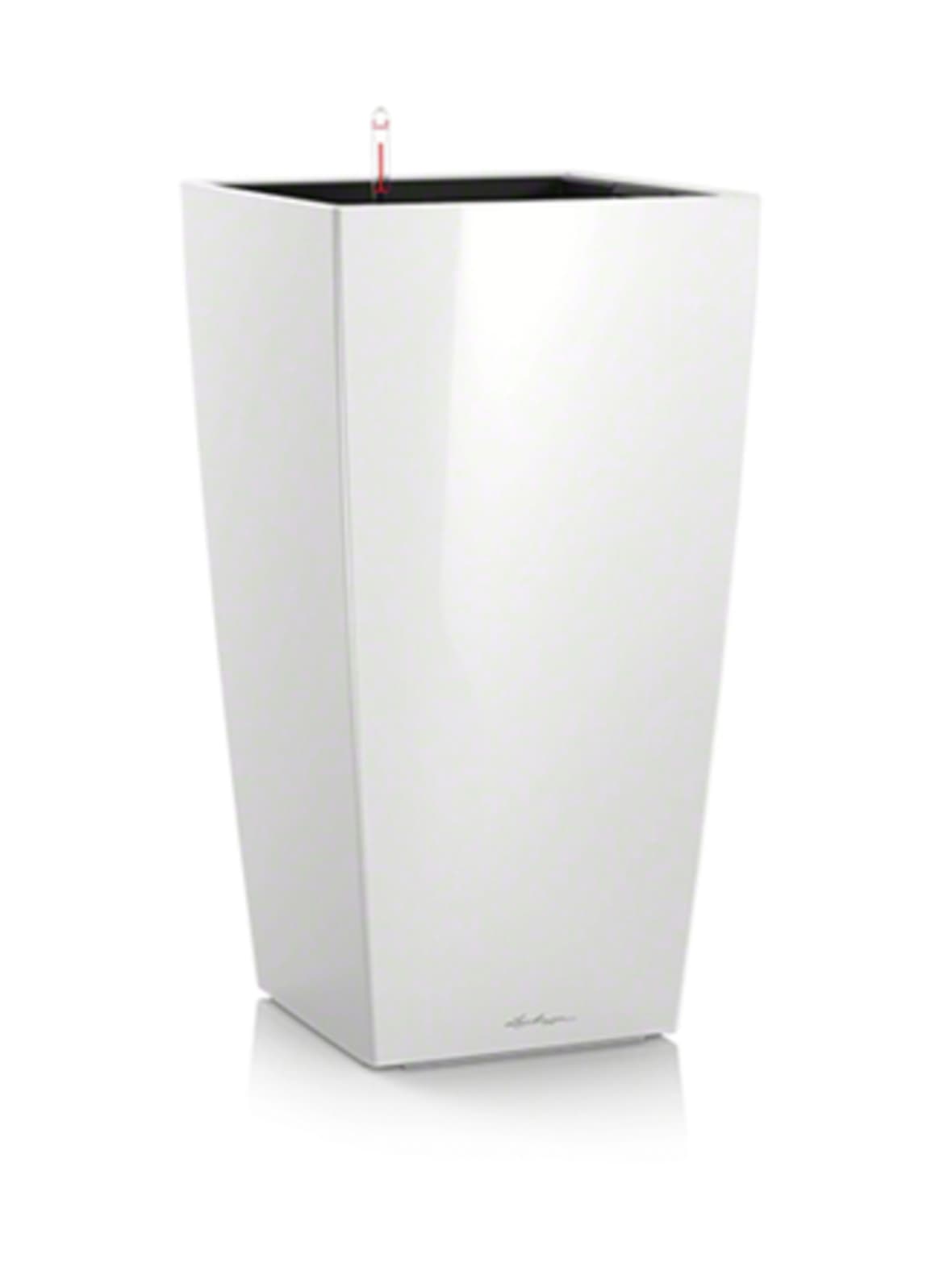 Cubico color 30 matta valkoinen altakasteluruukku ∅30x30 korkeus 56 cm – LECHUZA