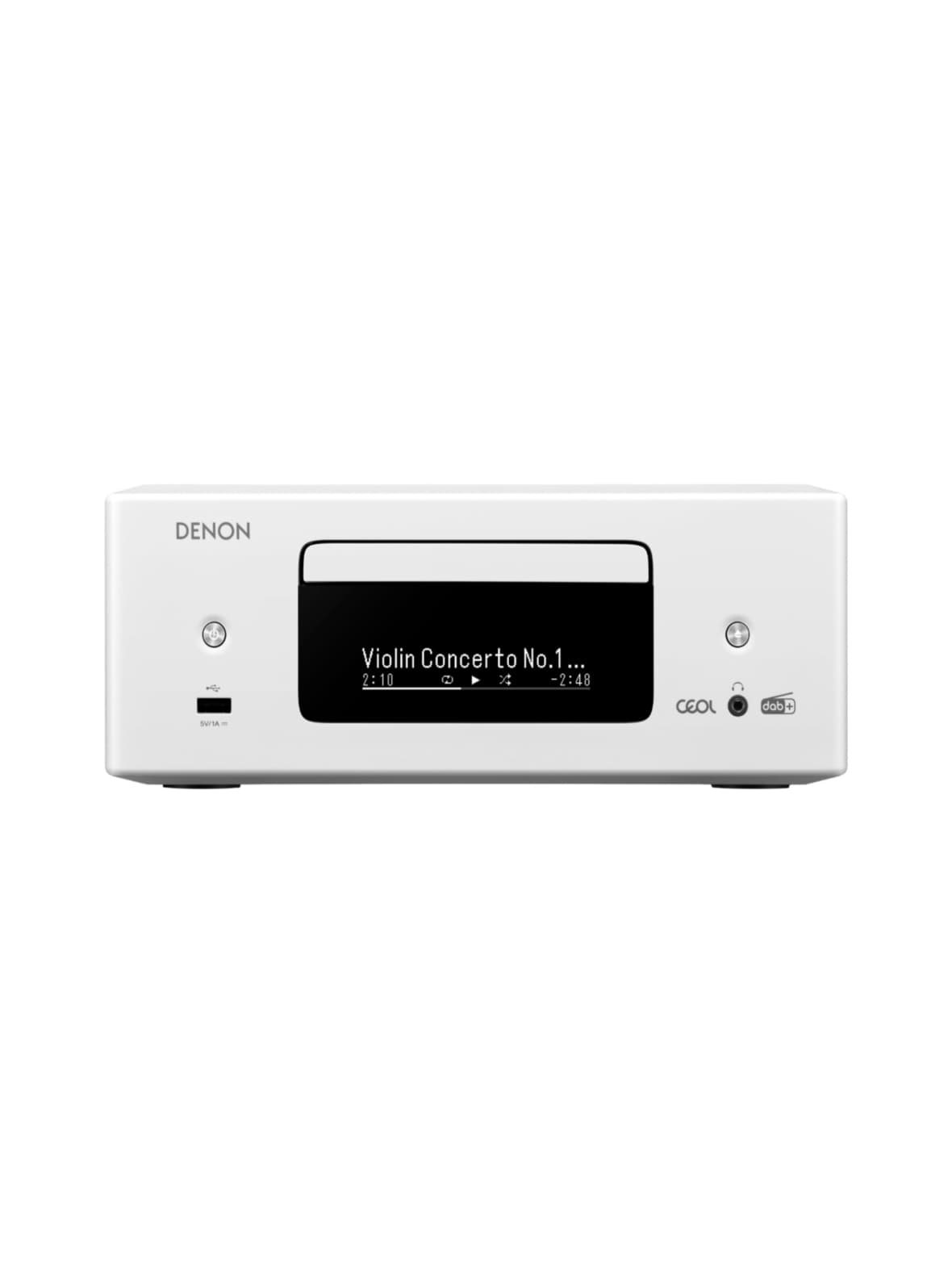 Denon ceol rcd-n12 cd-striimeri-viritinvahvistin, valkoinen – Denon