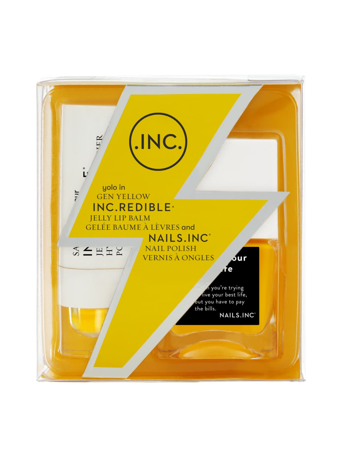 Gen yellow -lahjapakkaus kynsille ja huulille 2 tuotetta – NAILS INC