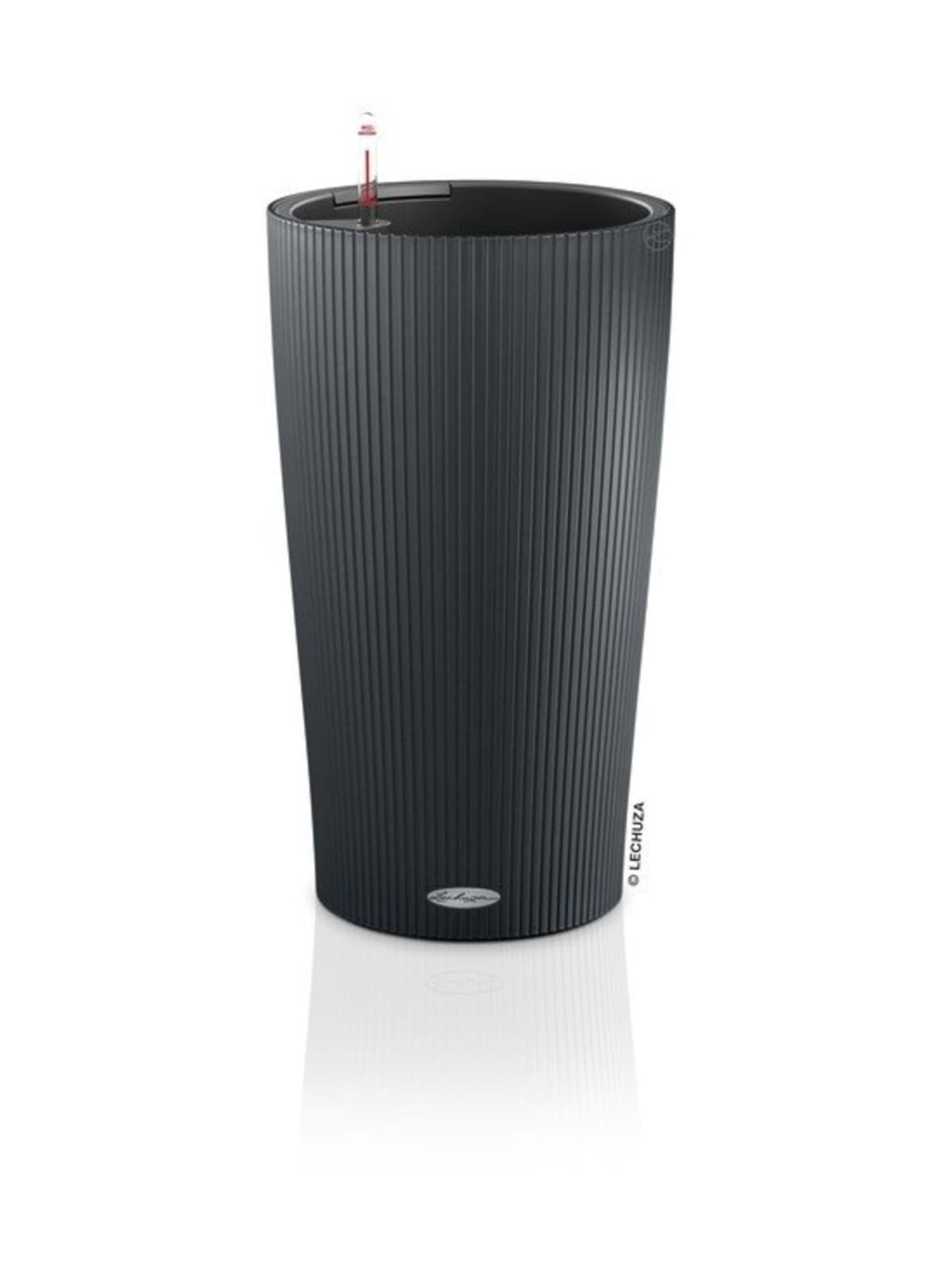 Cilindro loft tummaharmaa altakasteluruukku 2x ruukku setti 32cm, korkeus 56cm – LECHUZA