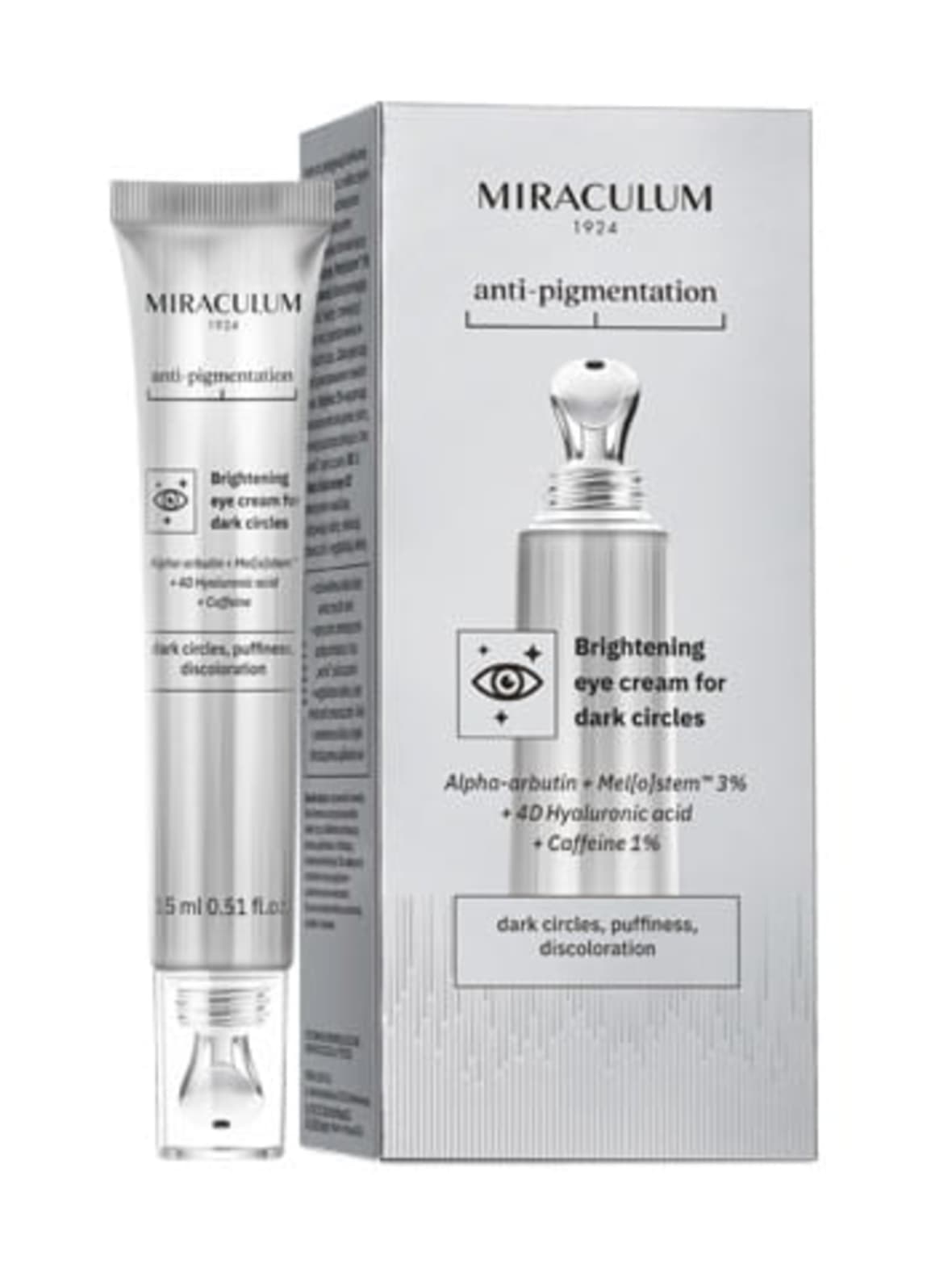 Anti-pigmentation brightening eye cream for dark circles -kirkastava silmänymp.voide 15ml – MIRACULUM