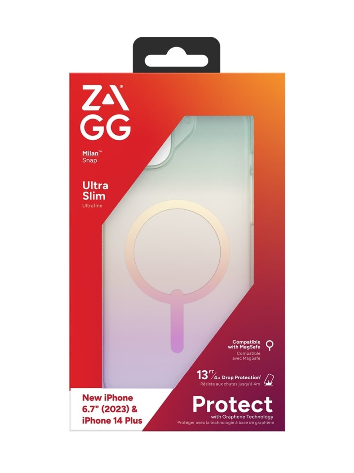 Zagg milan snap - helmiäisväri suojakuori iphone 15 plus/14 plus – Zagg