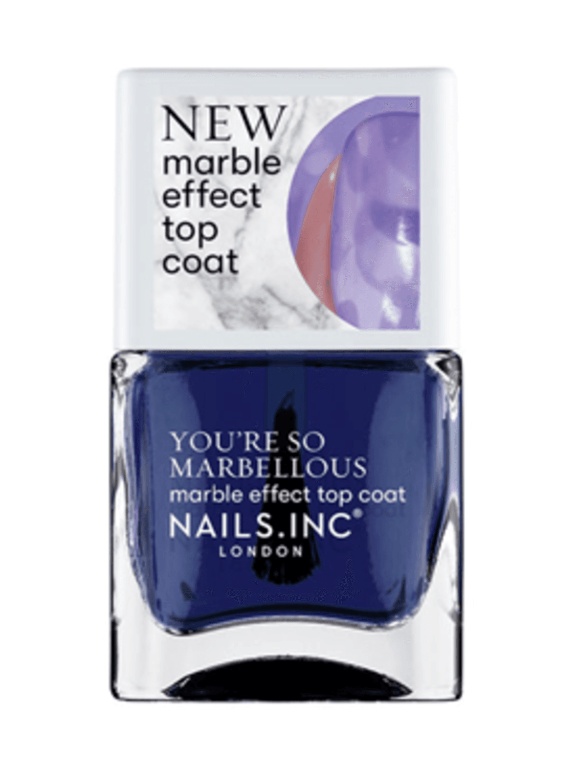 Nailsinc marble effect top coat, taken for granite -päällyslakka 14ml – NAILS INC