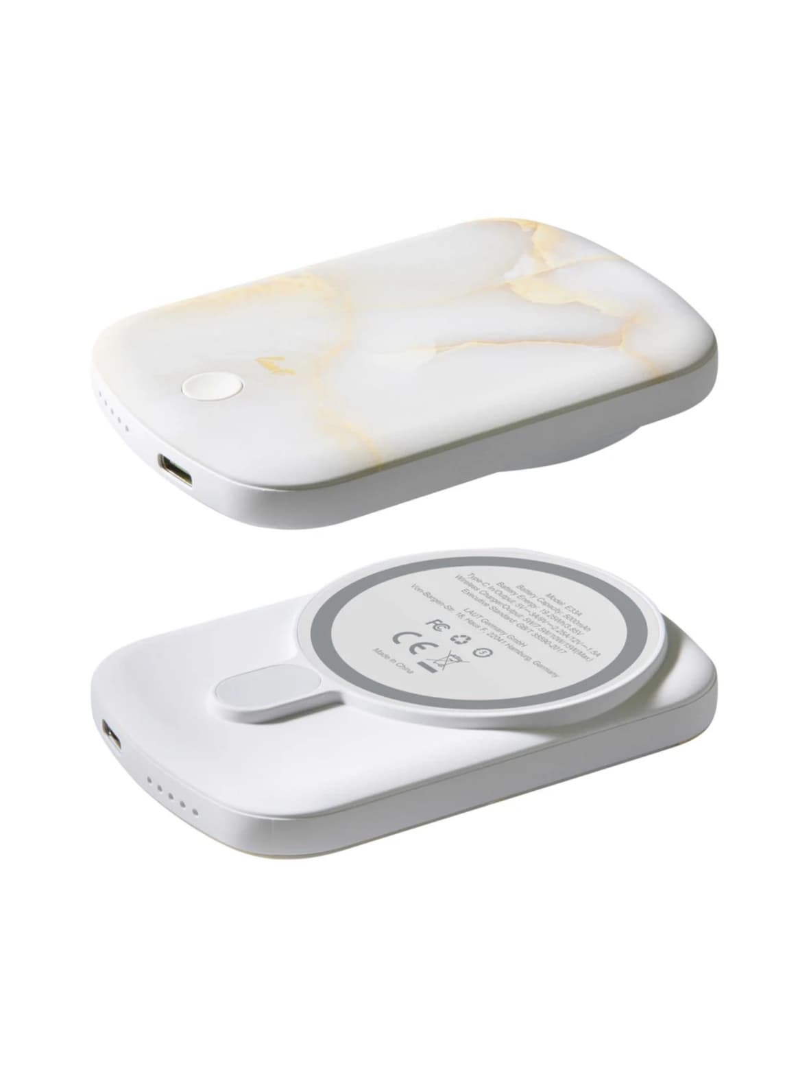 Power charger handy white marble – LAUT
