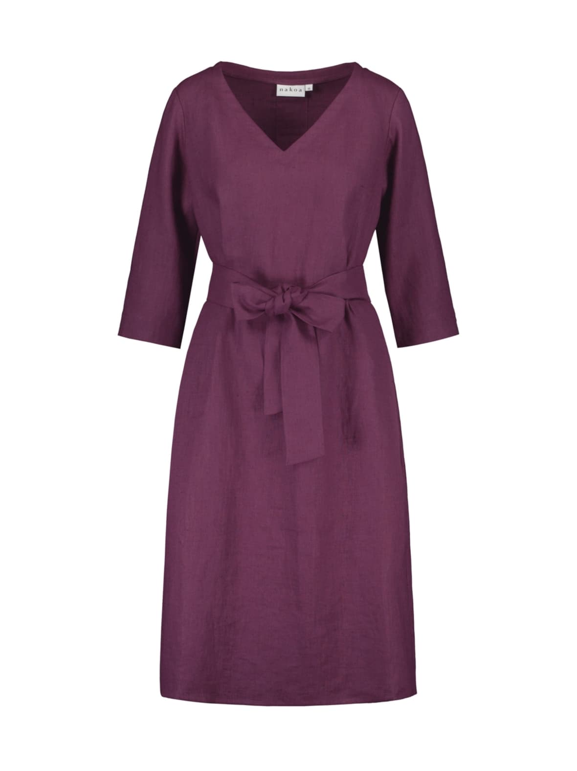 Vera dress pellavamekko, royal violet – Nakoa