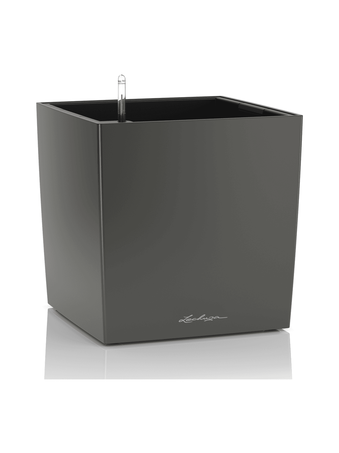 Cube premium 40 tummaharmaa altakasteluruukku pyörillä ∅40x40cm korkeus 40cm