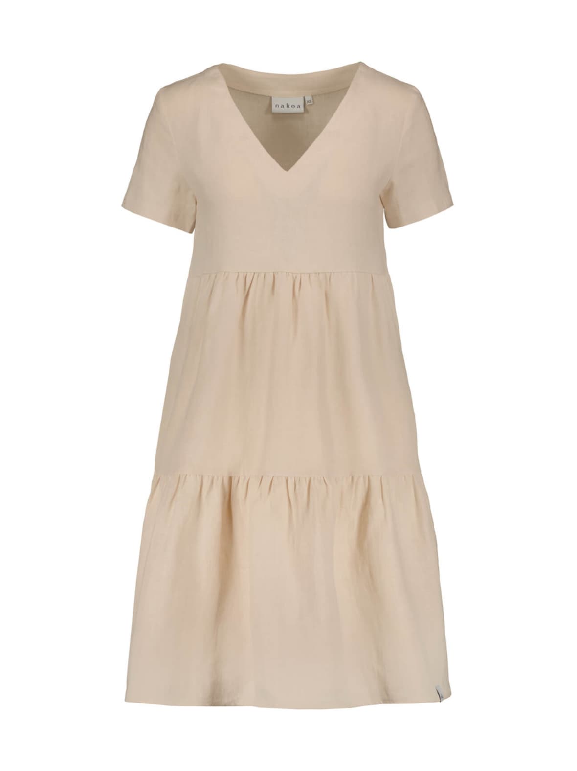 Pellava kerrosmekko, sandshell – Nakoa