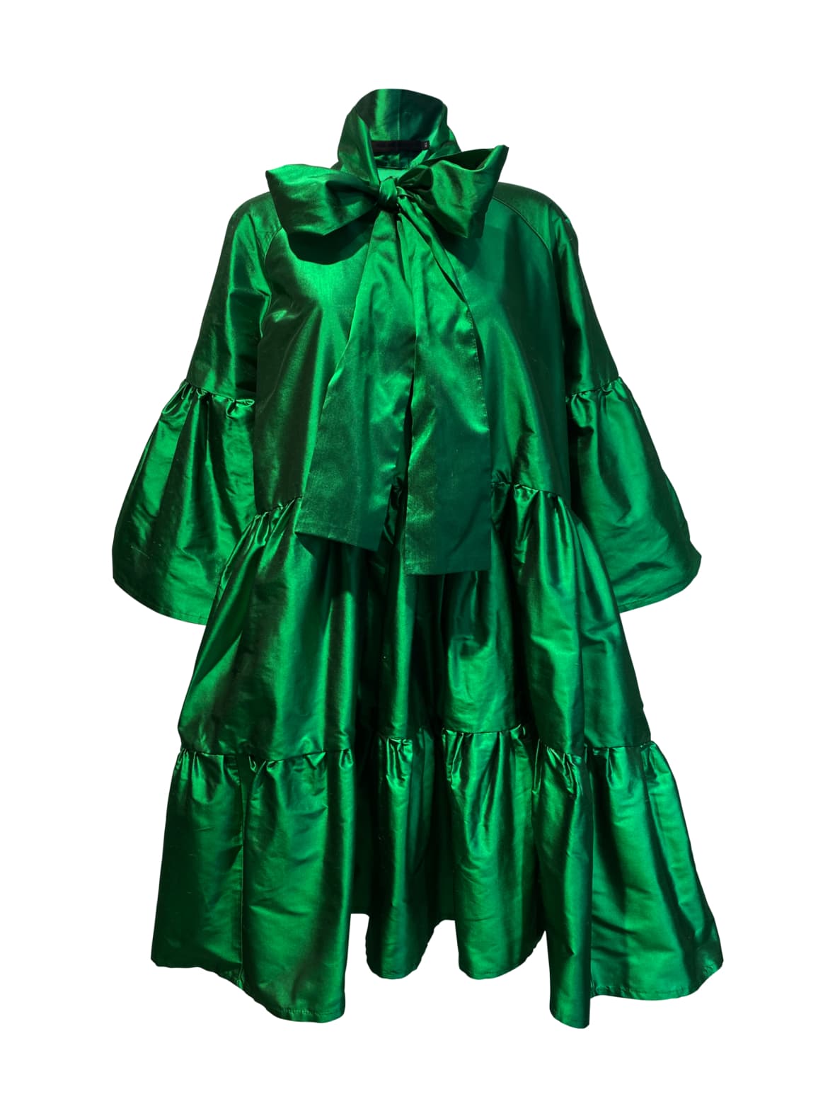 Lush- silkkimekko rusettikauluksella, vihreä – Miia Halmesmaa