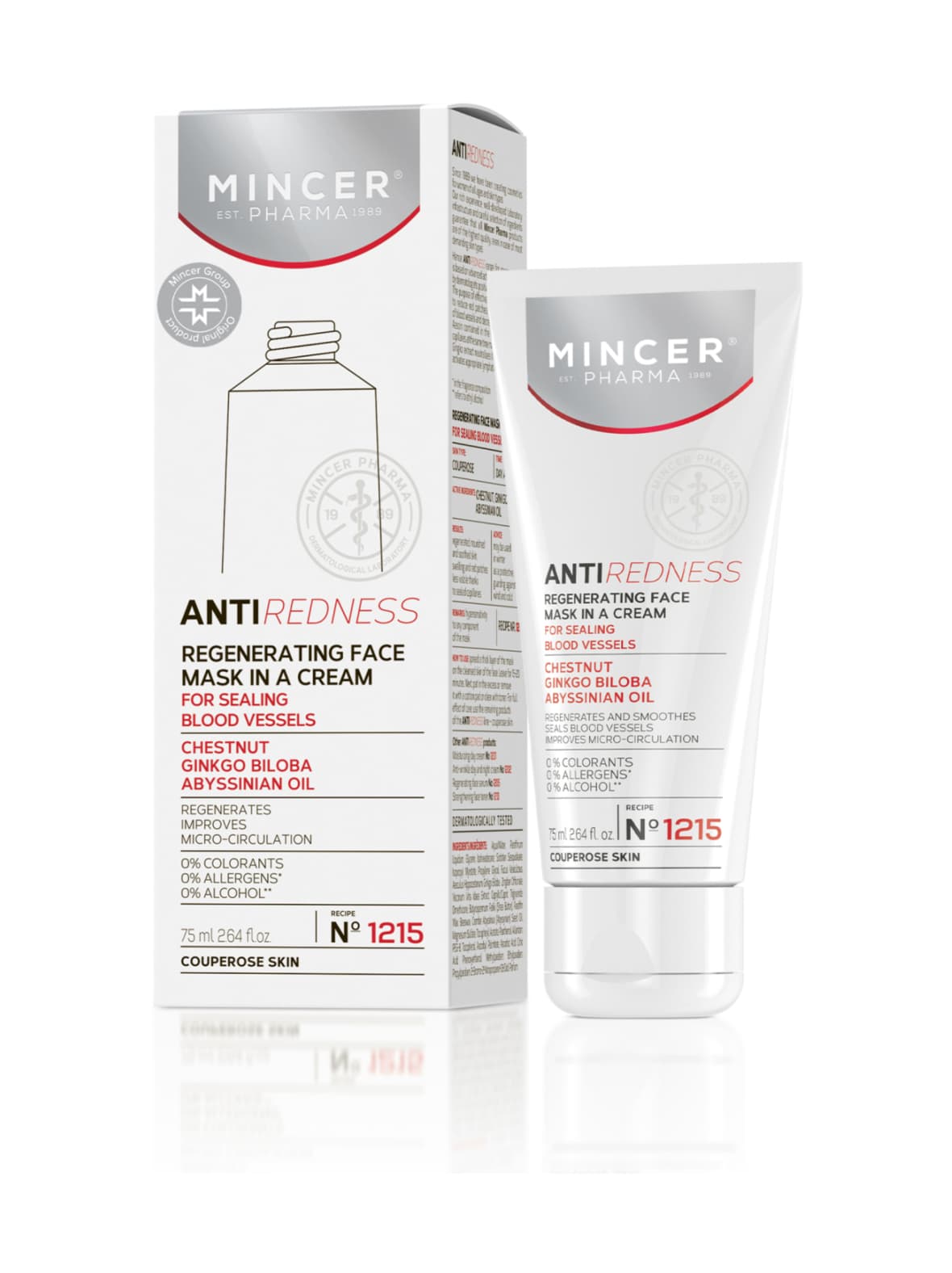 Antiredness regenerating face mask -rauhoittava kasvonaamio 75ml