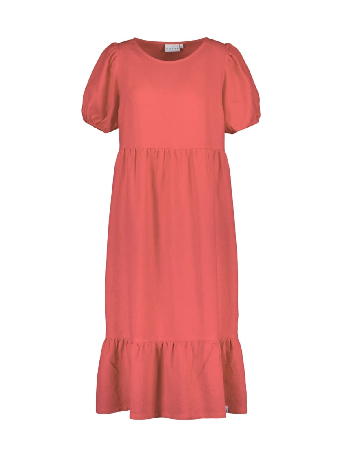 Astrid dress, sunset coral – Nakoa