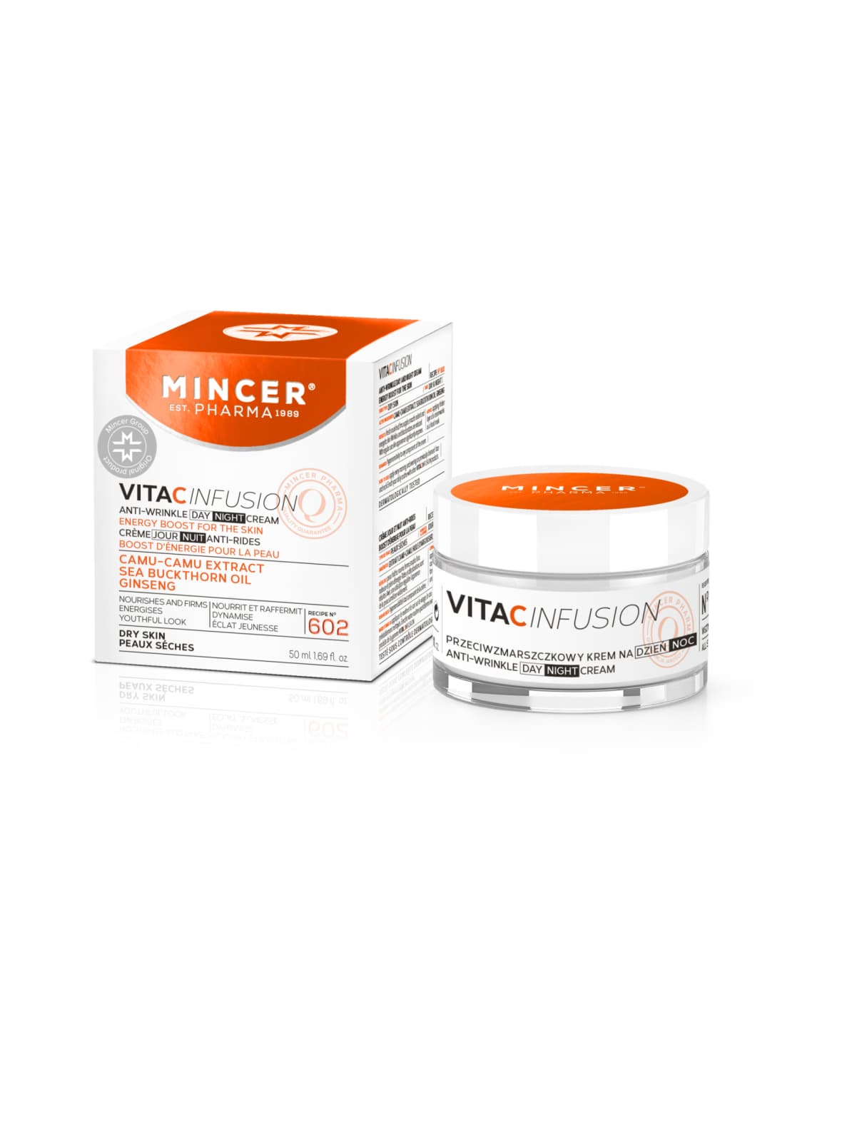 Vitac anti-wrinkle day&night cream -kirkastava 24h kosteusvoide 50ml – Mincer Pharma