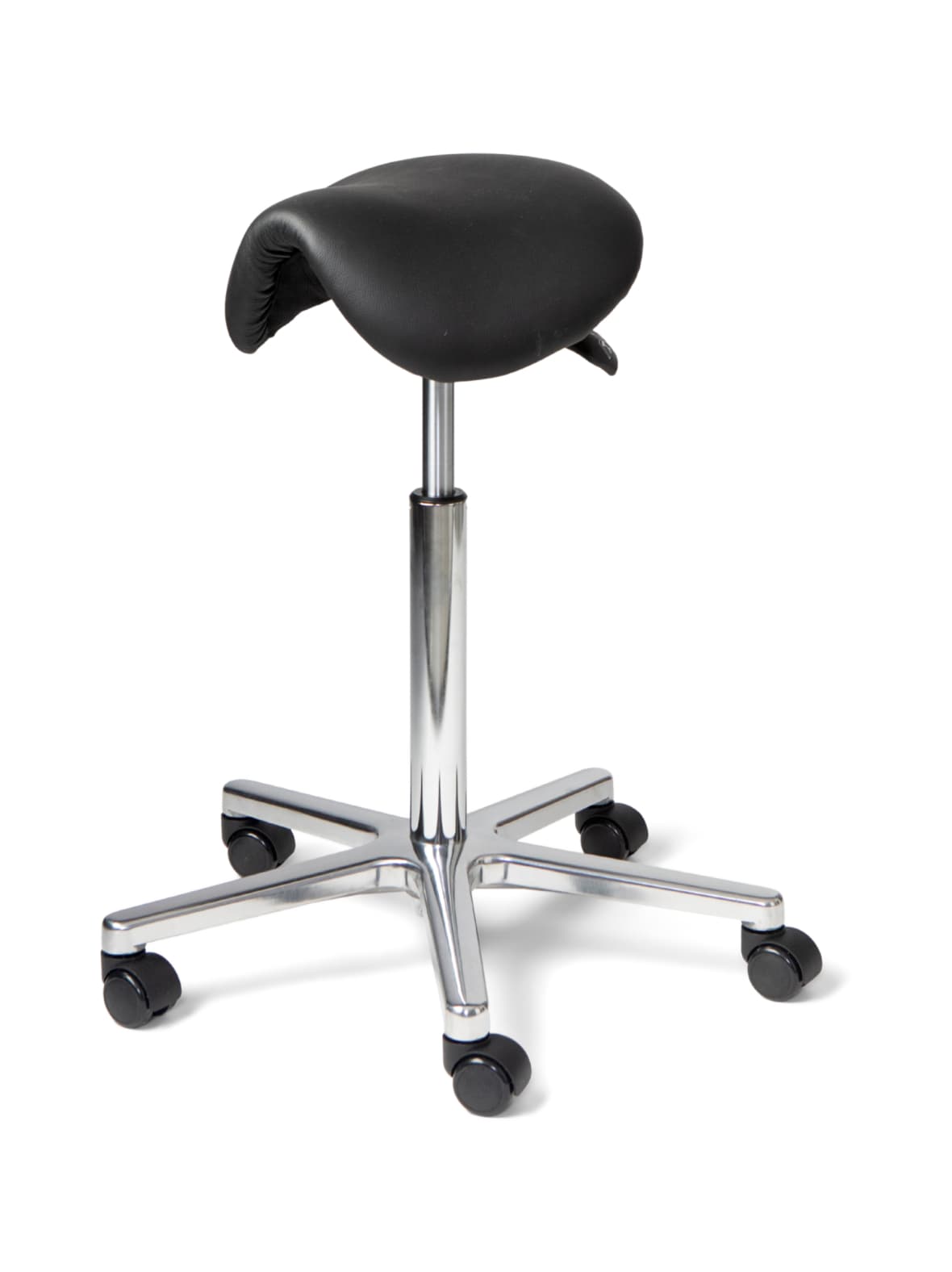 Matilda satulatuoli, musta nahkaverhoilu – ErgoFinland