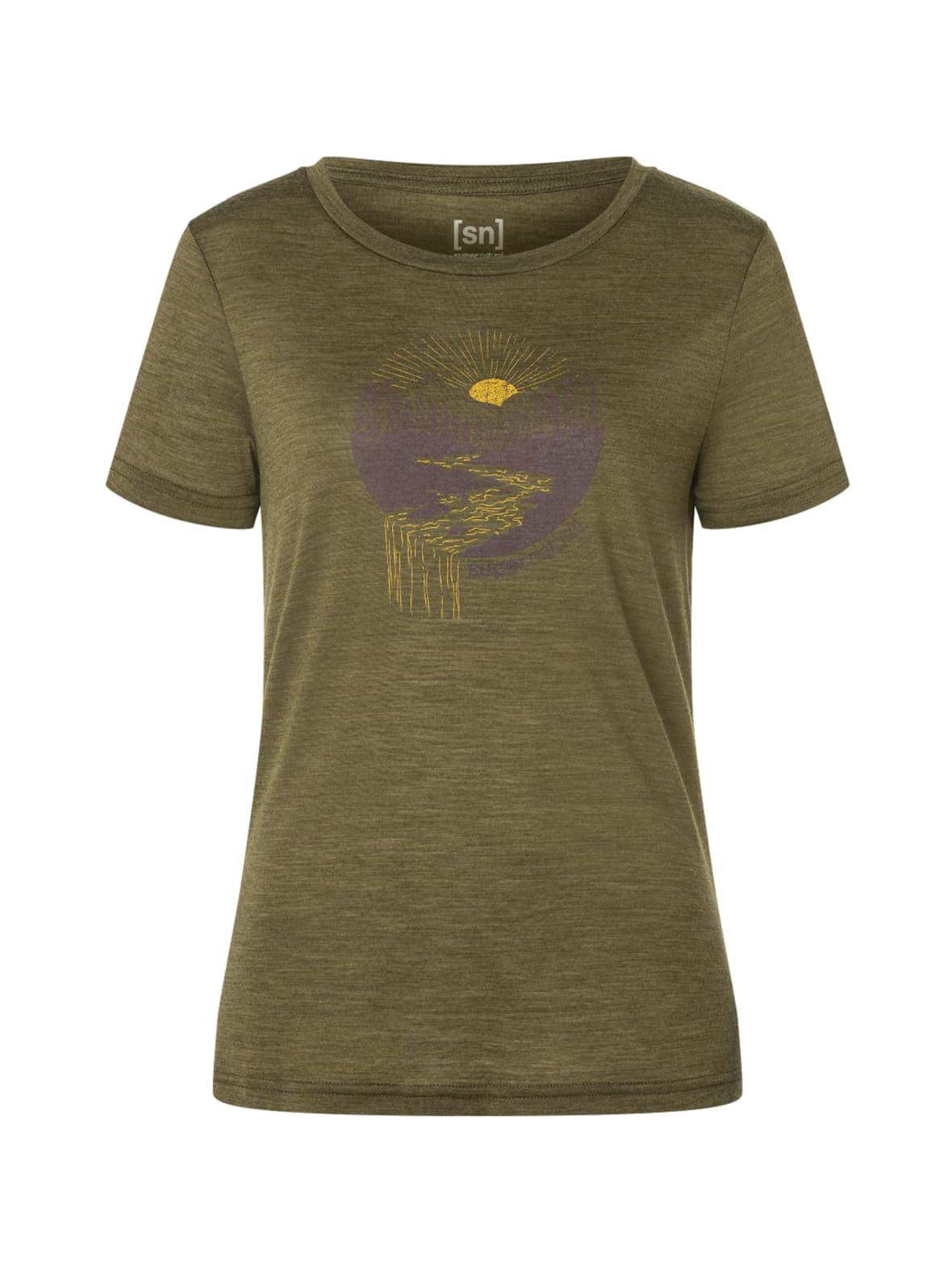 W waterfall tee – super.natural