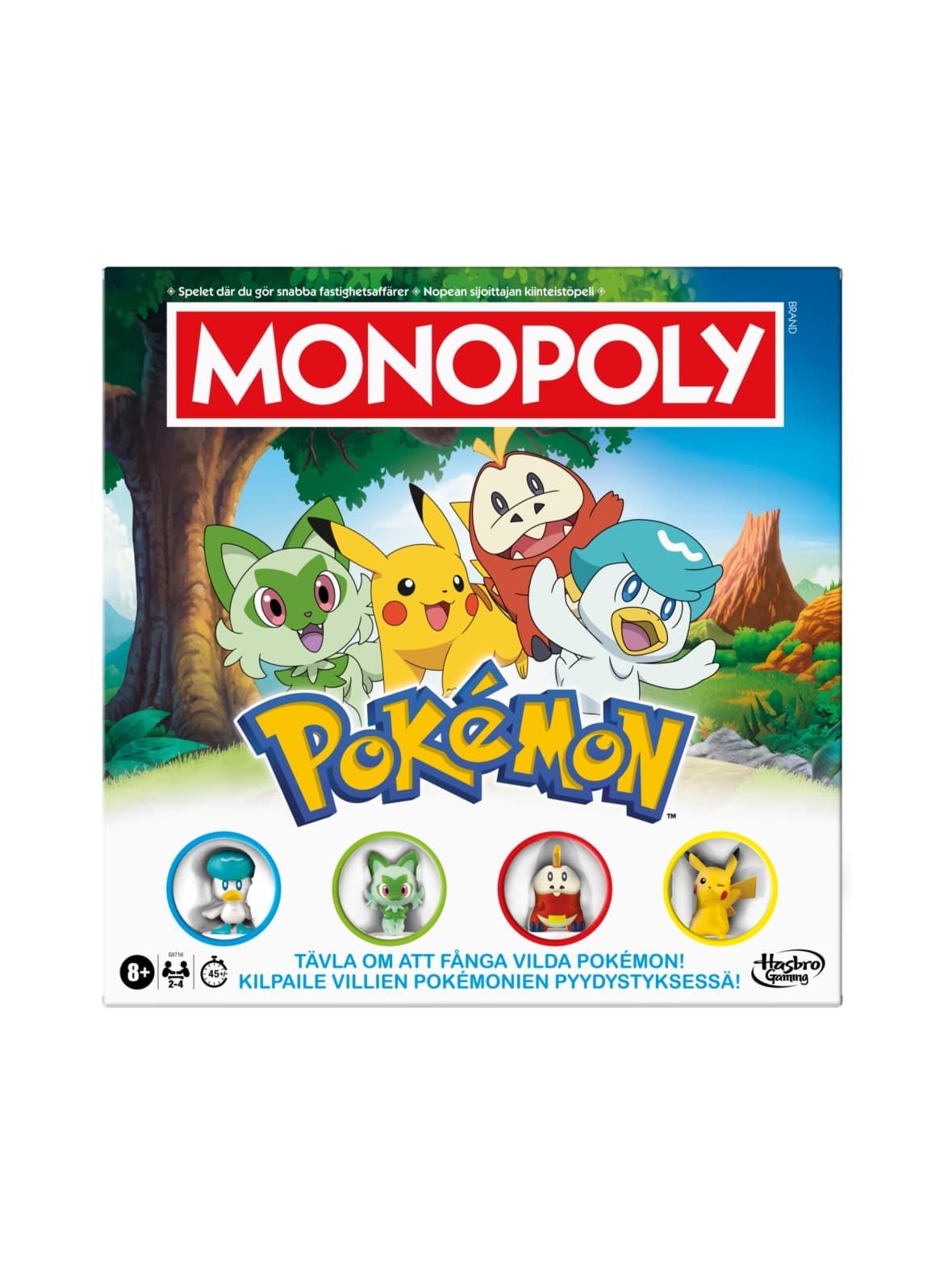 Monopoly lautapeli pokemon (suomen- ja ruotsinkielinen)