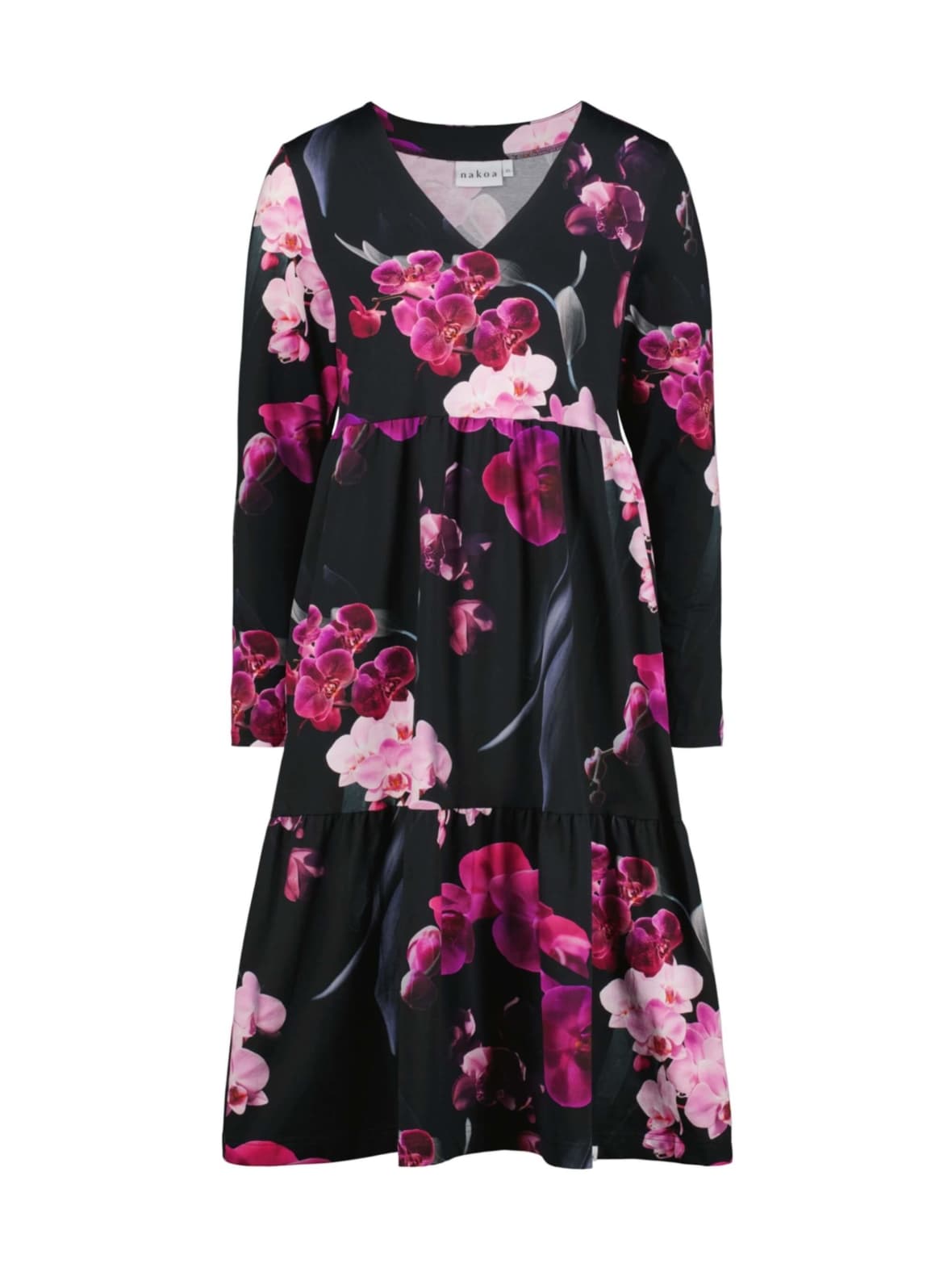 Amélie dress kerrosmekko, orchid – Nakoa