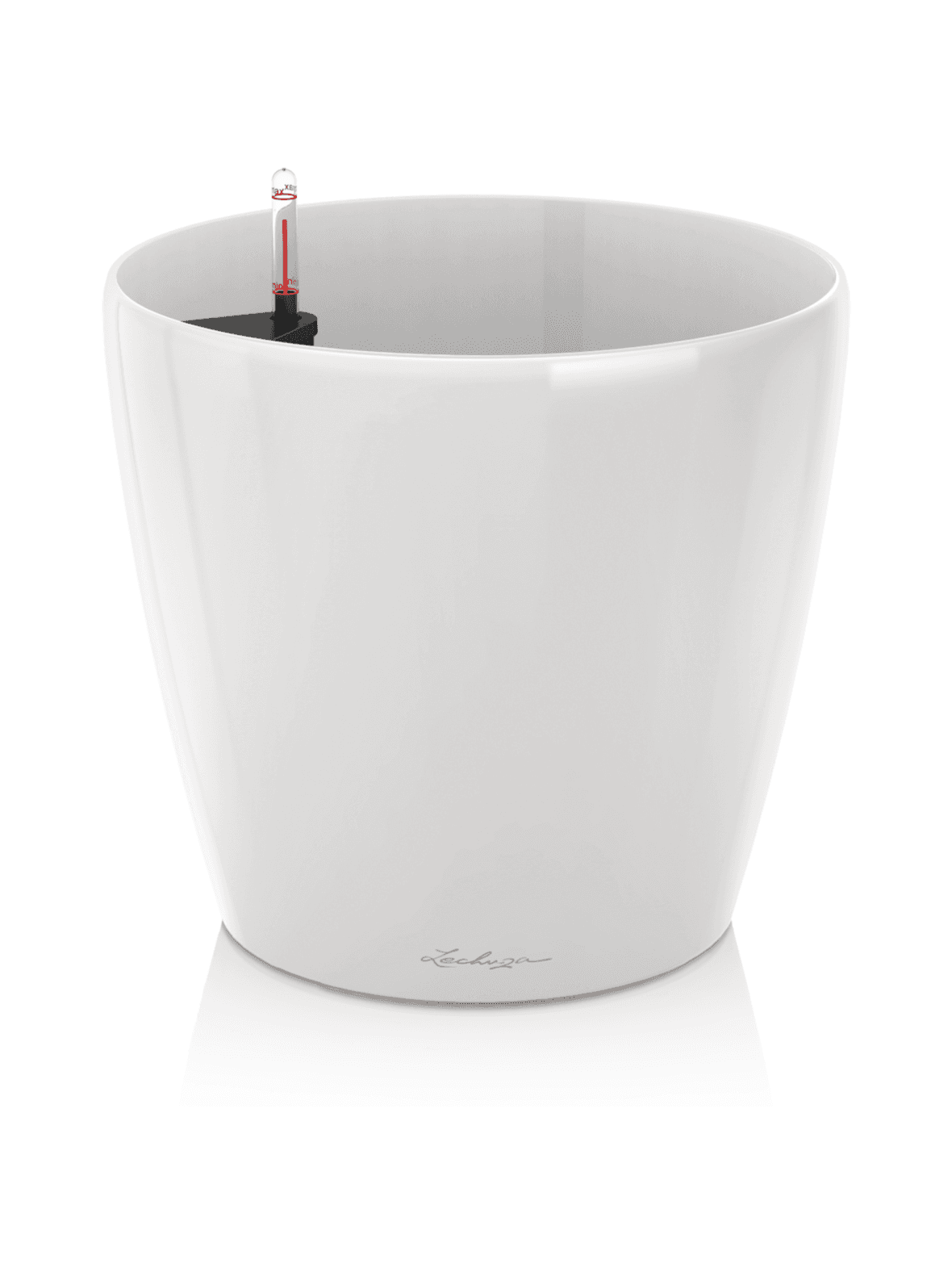 Classico ls valkoinen altakasteluruukku pyörillä ∅43cm, korkeus 40cm – LECHUZA