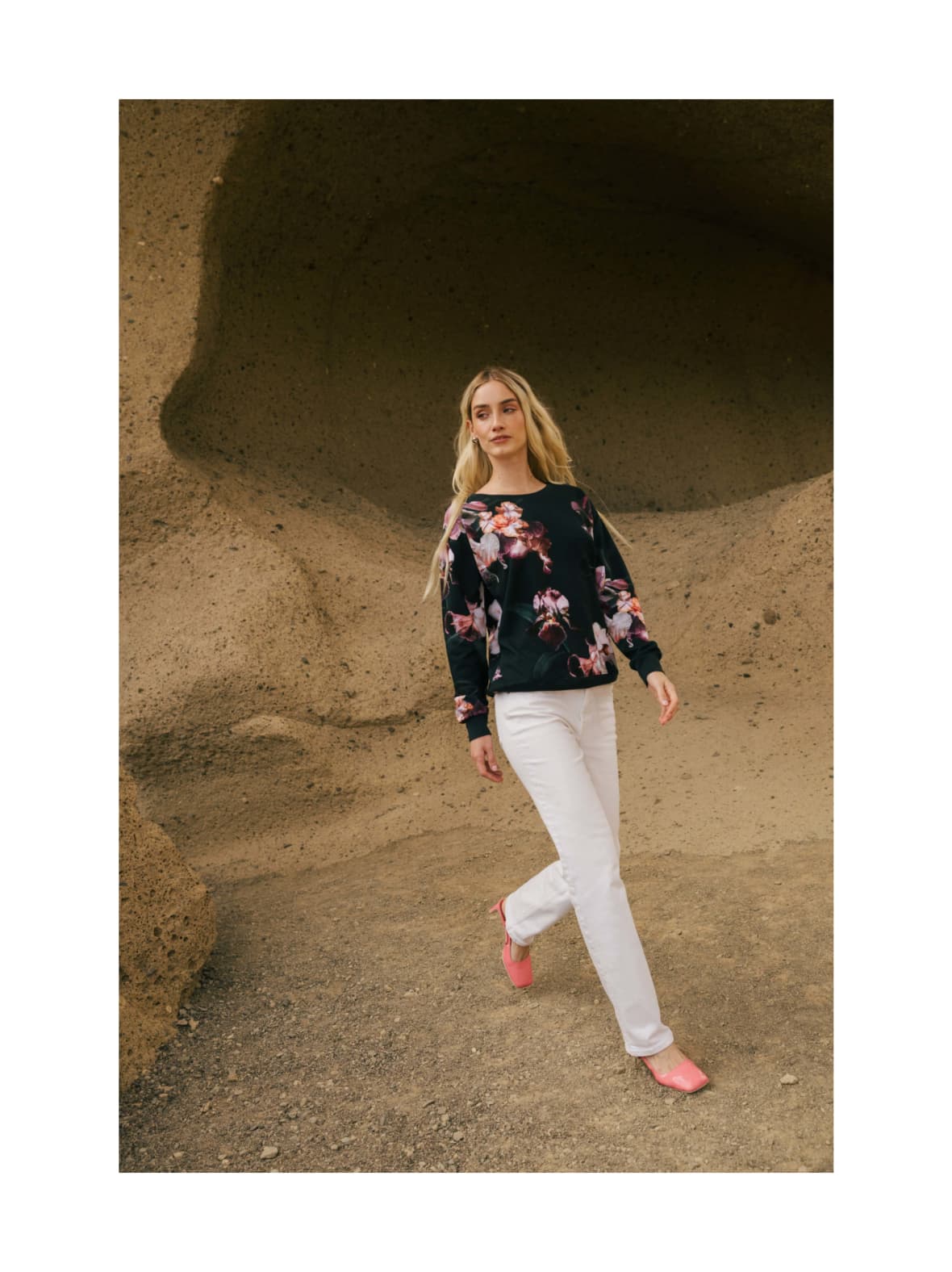 Casual chic print shirt, luna – Nakoa