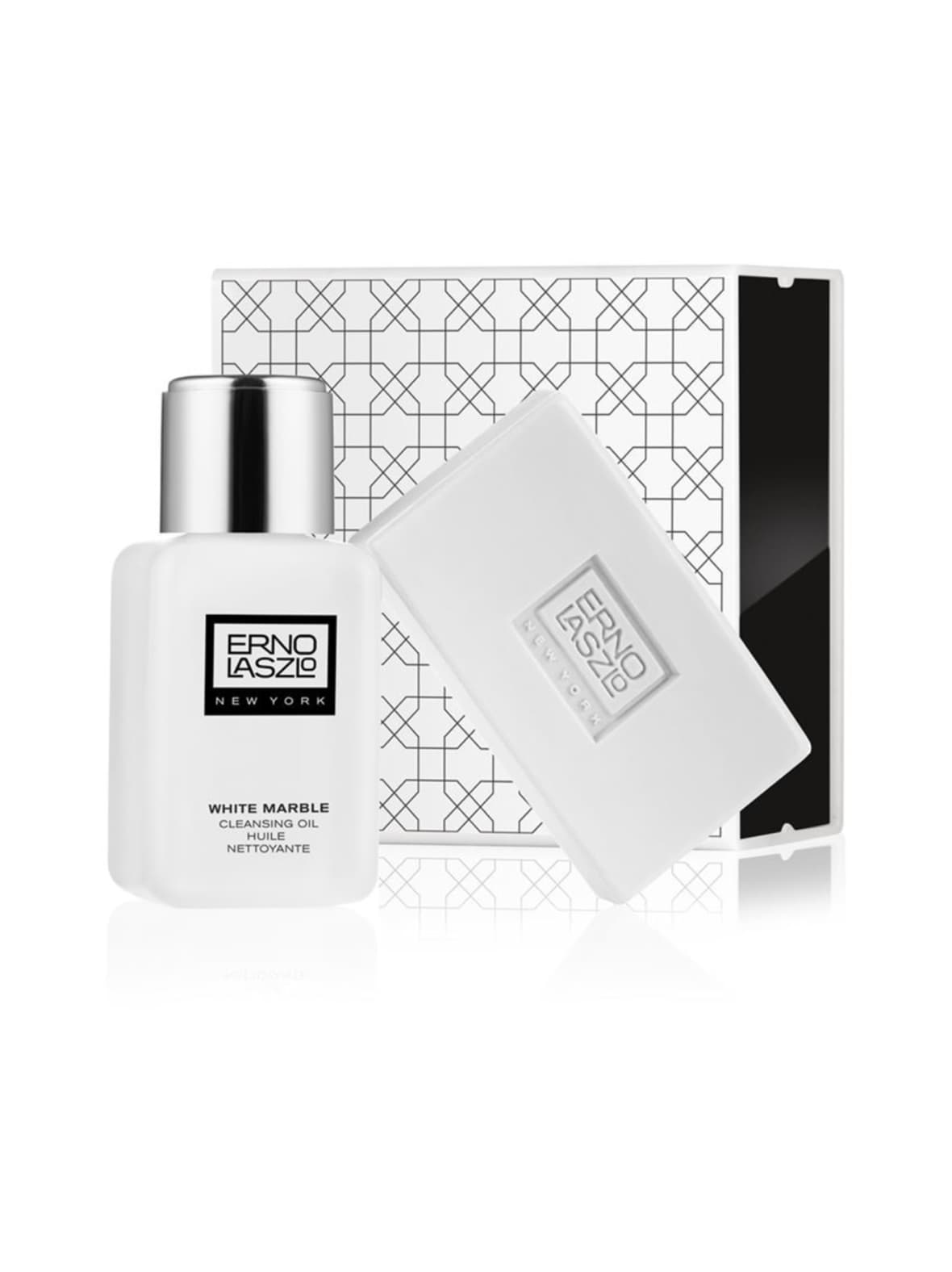 White marble cleansing set -matkapakkaus, 2 tuotetta
