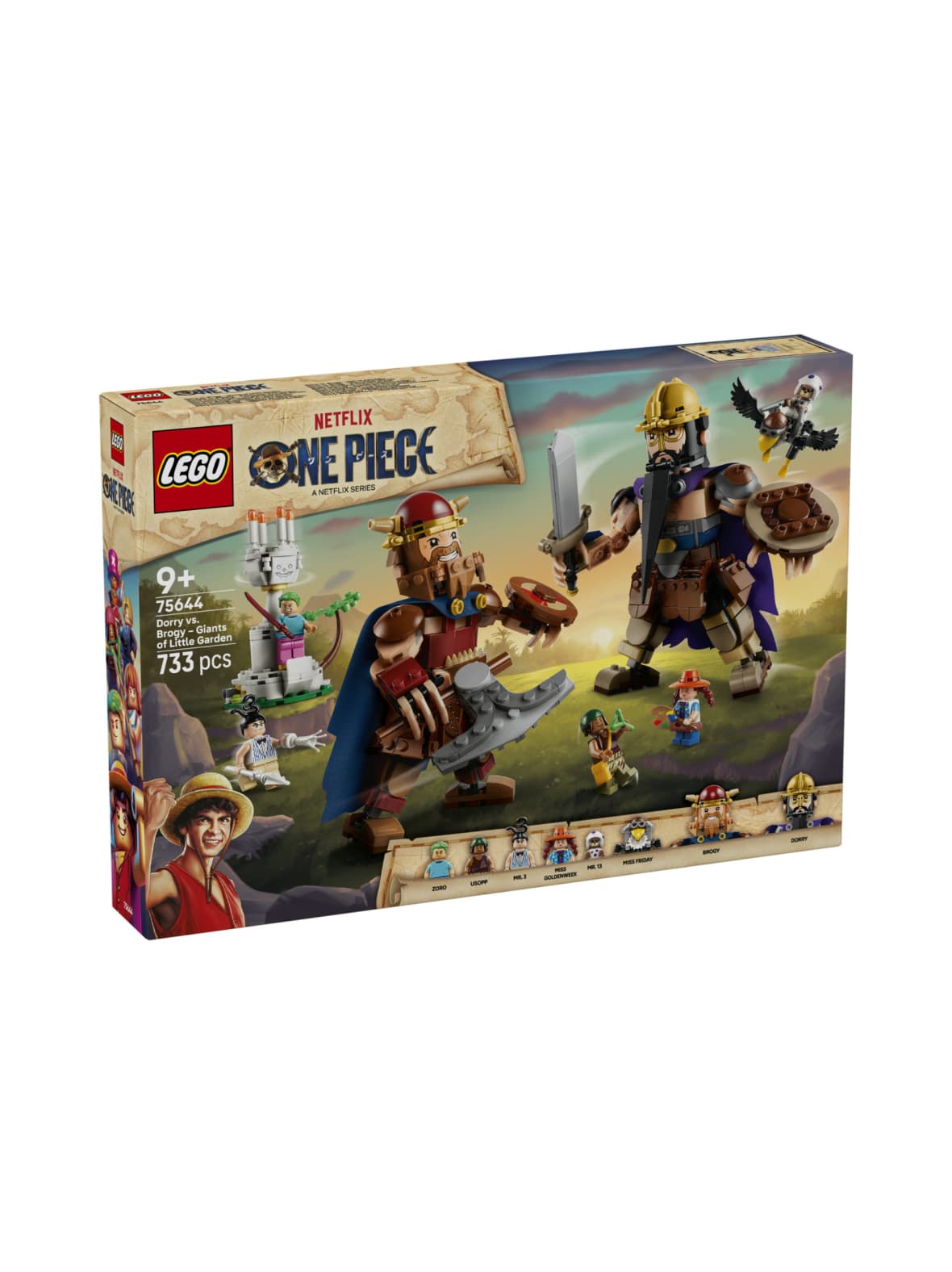 Lego one piece dorry vastaan brogy – little gardenin jättiläiset 75644