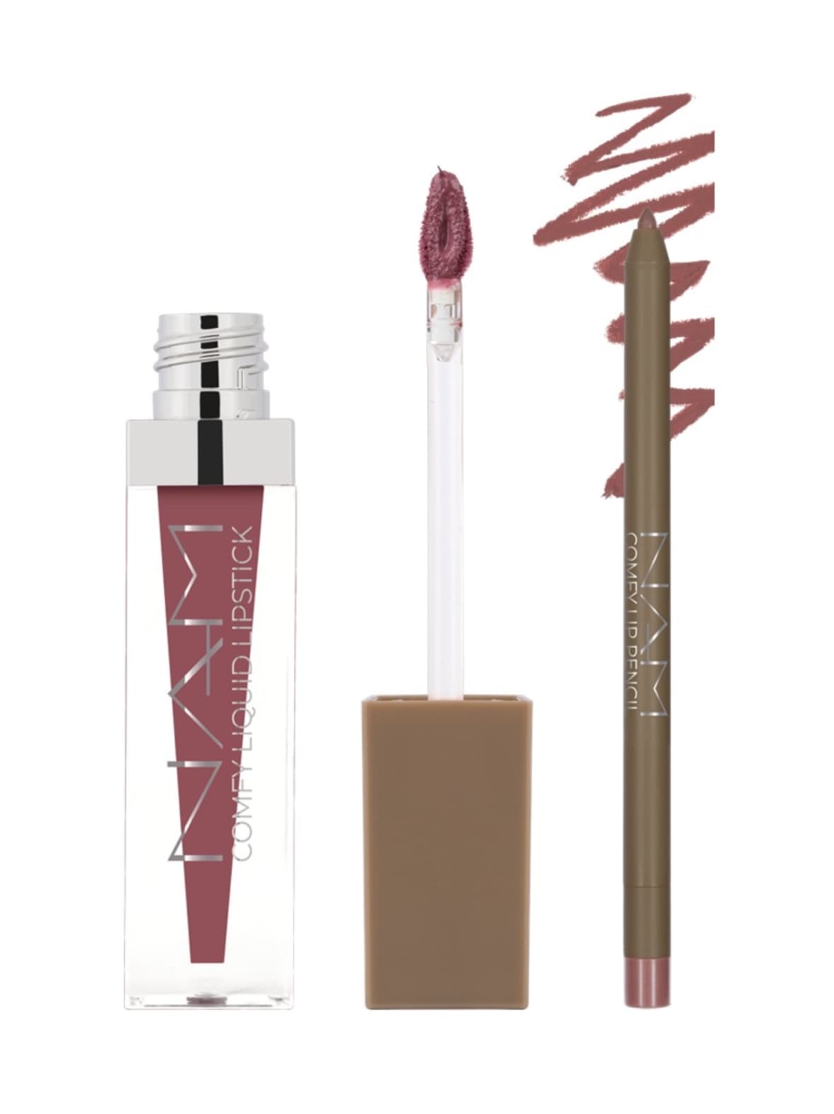 Comfy lip duo -huulipuna ja rajauskynä 2 tuotetta – NAM