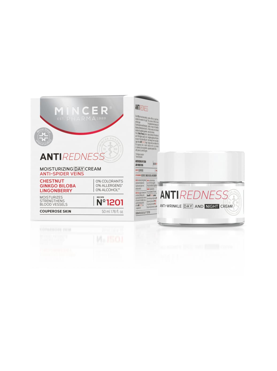 Antiredness moisturising day cream - hoitovoide 50ml – Mincer Pharma