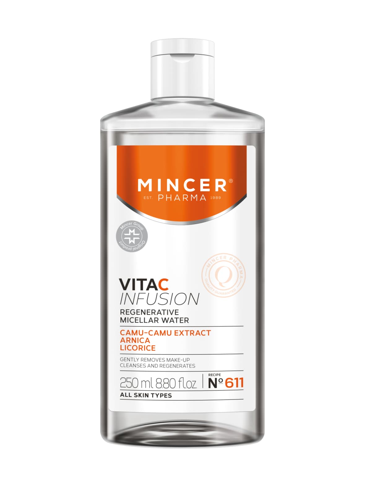 Vitac regenerating micellar water -misellaarivesi 250ml – Mincer Pharma